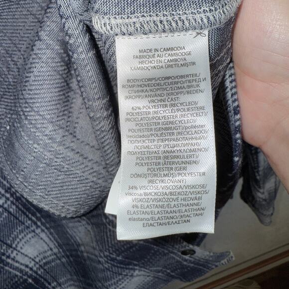 Polo Ralph Lauren Classic Fit Plaid Flannel Workshirt, Navy Medium $198 - Picture 11 of 12